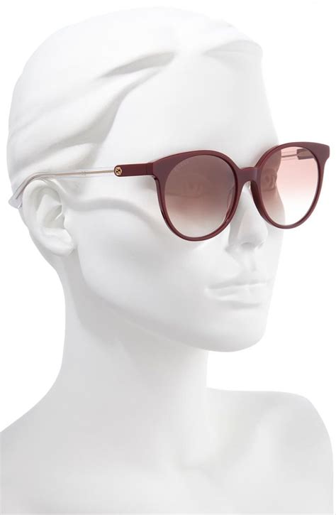 gucci round oval sunglasses|gucci 54mm round sunglasses.